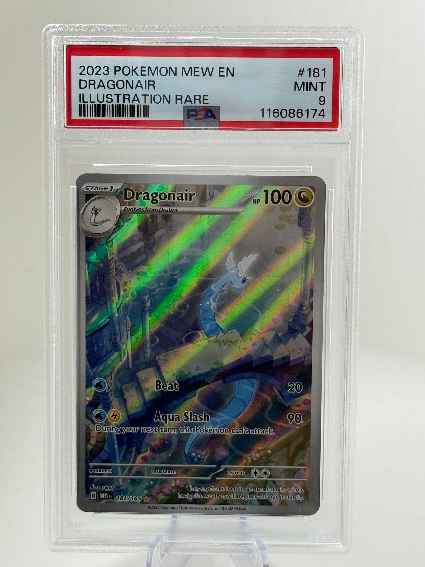 PSA 9 - Dragonair - Pokemon 151 - (IR) - 181/165