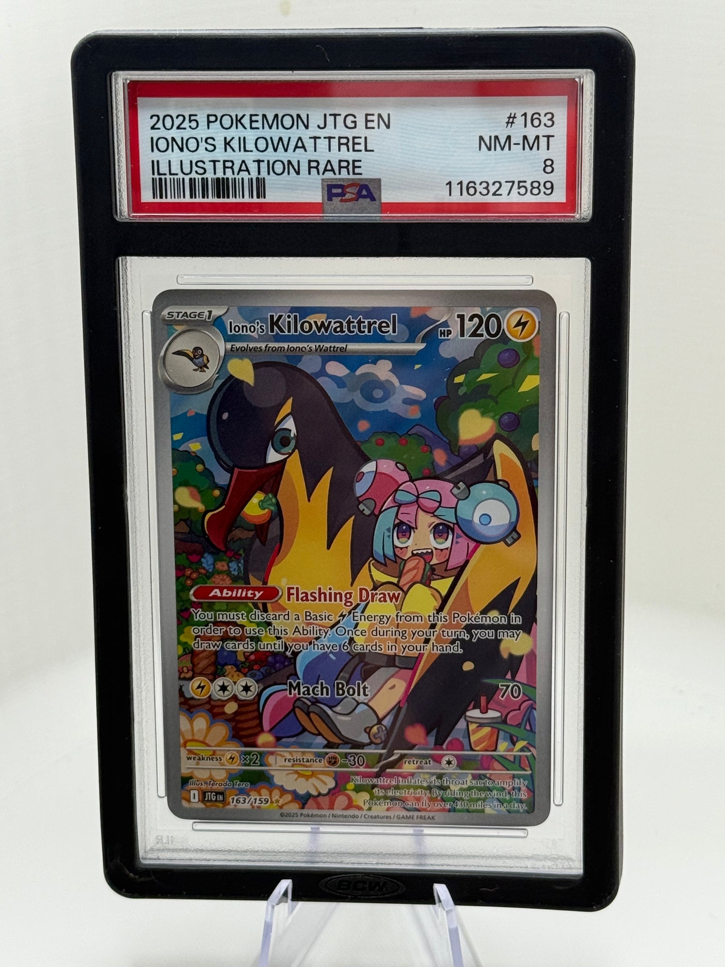 PSA 9 - Iono's Kilowattrel (IR) - 163/159